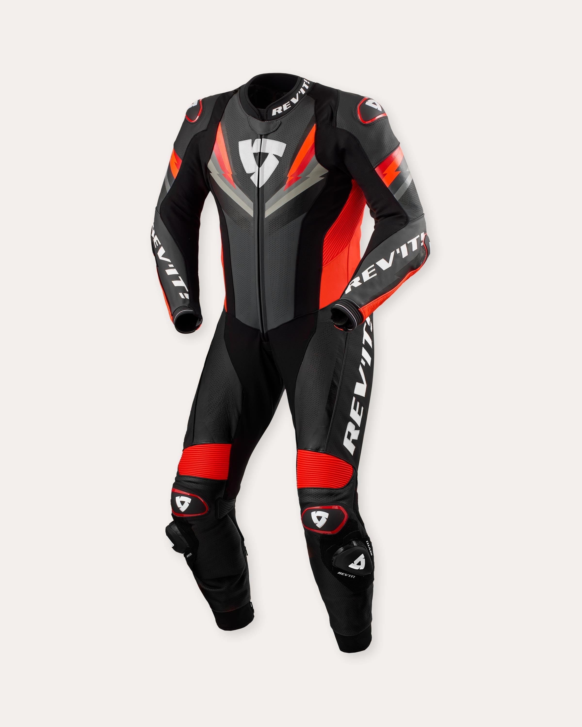 Tuta Rev'it! Quantum 3 - Nero / Rosso