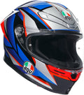 Casco integrale AGV K6S Multi Slashcut Grigio - Rosso - Blu Tg.S
