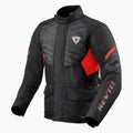 Giacca invernale Rev'it Duke H2O - nero/rosso