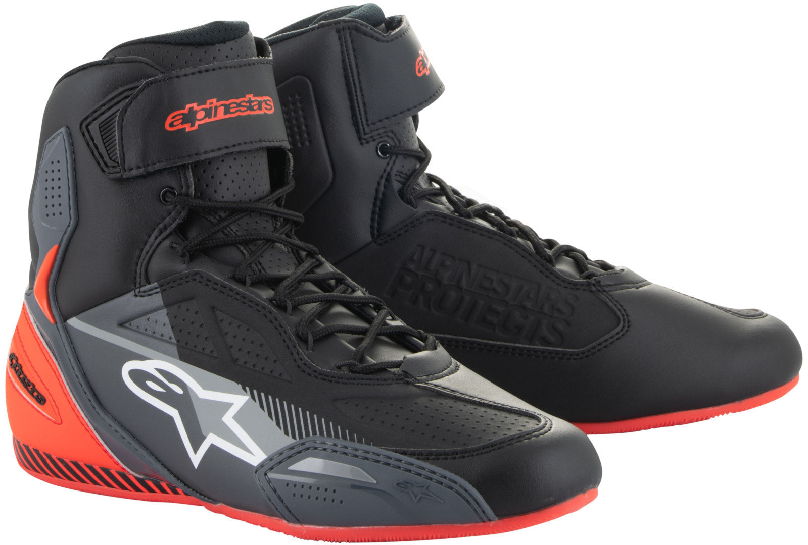 Scarpa moto Alpinestars Faster-3 - nero/grigio/rosso