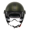 Casco moto Momo Design FGTR EVO 22.06 - verde opaco/nero