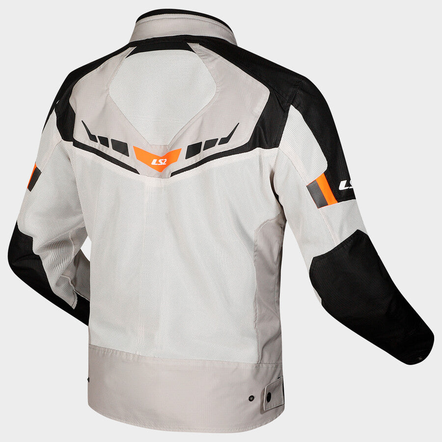 Giacca LS2 Garda Air Lady - Nero / Grigio / Arancione
