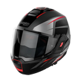 Casco modulare NOLAN N120-1 - rosso/grigio/nero