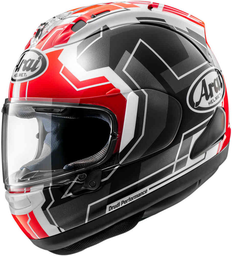 Casco integrale ARAI RX-7V Evo JR65 - nero/rosso/bianco