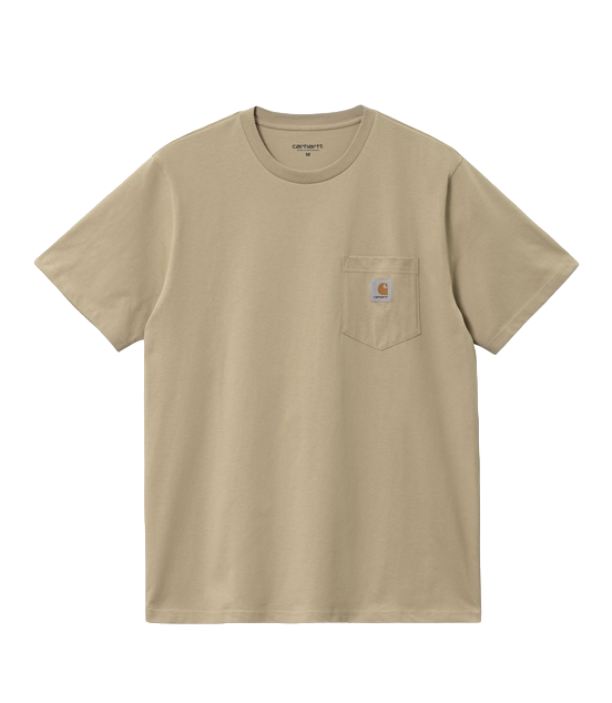Carhartt T-shirt manica corta con taschino 1030434 0VZ ammonite
