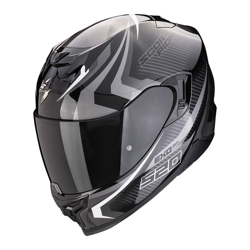 Casco integrale Scorpion-exo 520 Terra - Nero bianco
