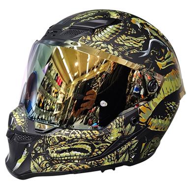 Casco Moto Integrale MPH Blade Cobra - Giallo / Nero