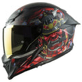 Casco Moto Integrale MPH Blade Demone - Nero / Rosso