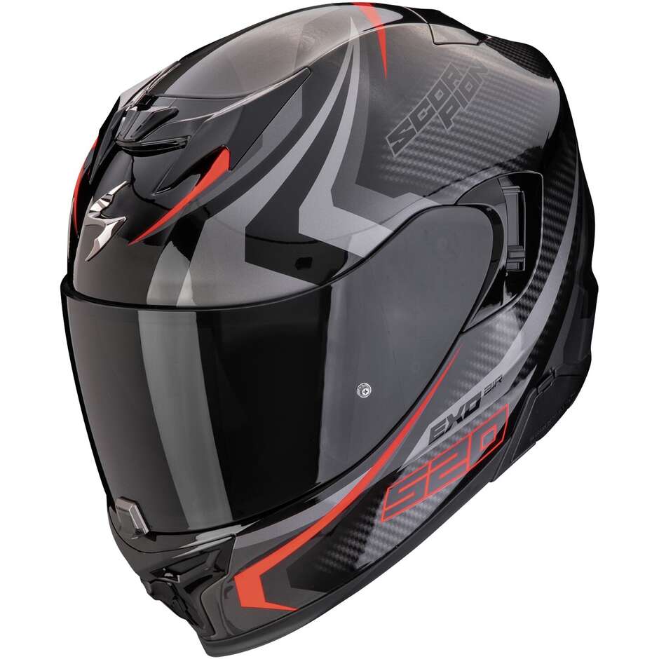 Casco integrale Scorpion-exo 520 Terra - Nero rosso
