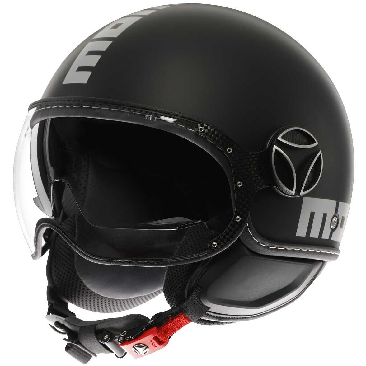 Casco moto Momo Design FGTR EVO 22.06 - nero opaco argento