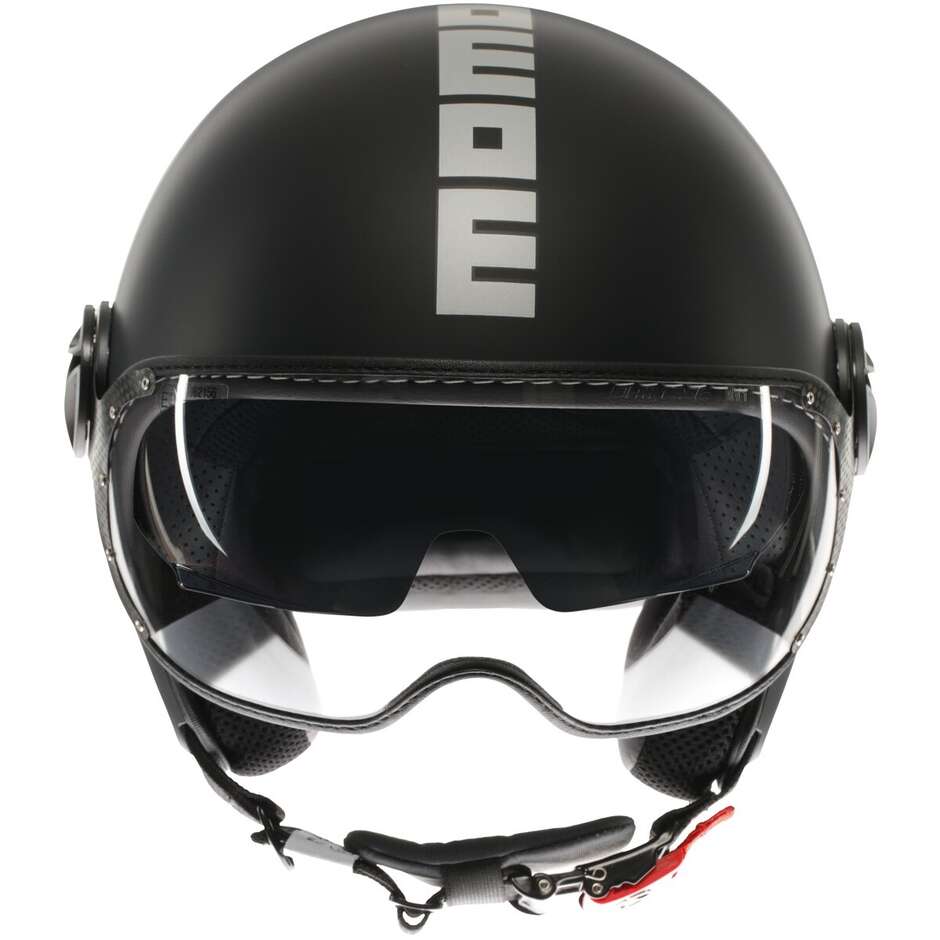 Casco moto Momo Design FGTR EVO 22.06 - nero opaco argento