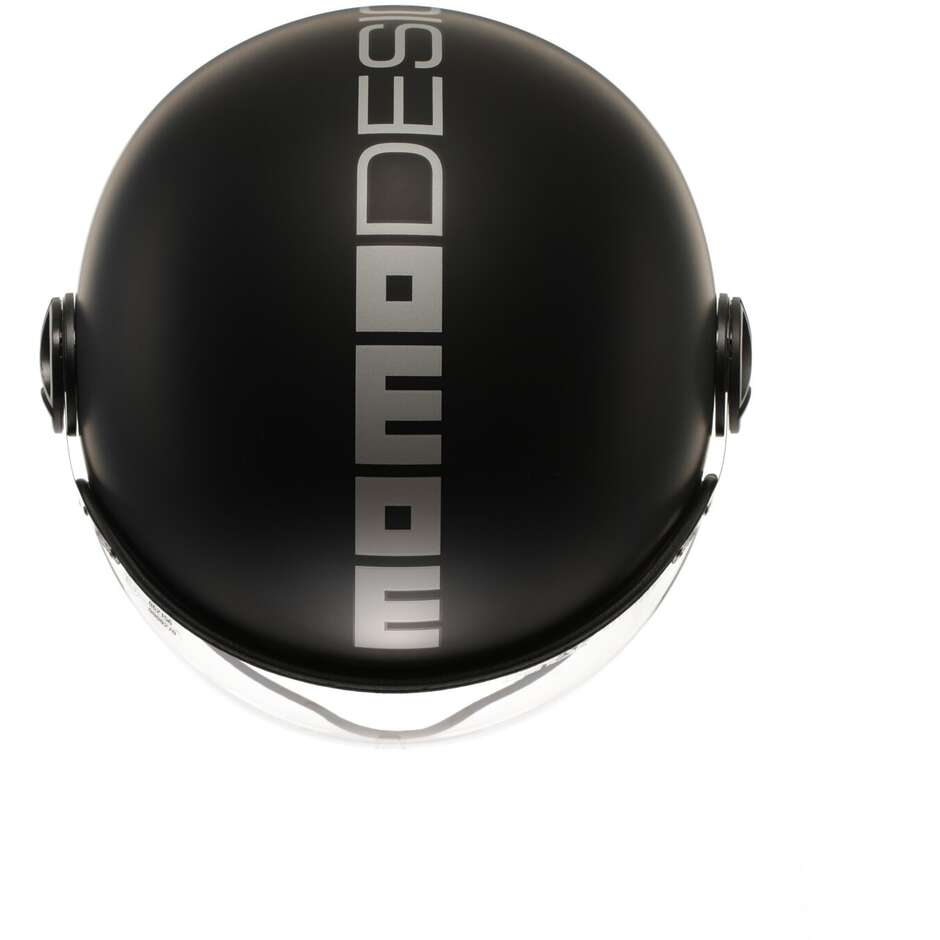 Casco moto Momo Design FGTR EVO 22.06 - nero opaco argento