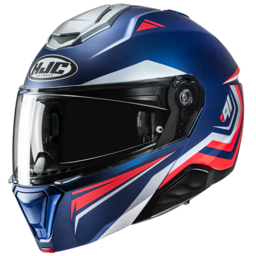 Casco modulare HJC I91 - blu / rosso