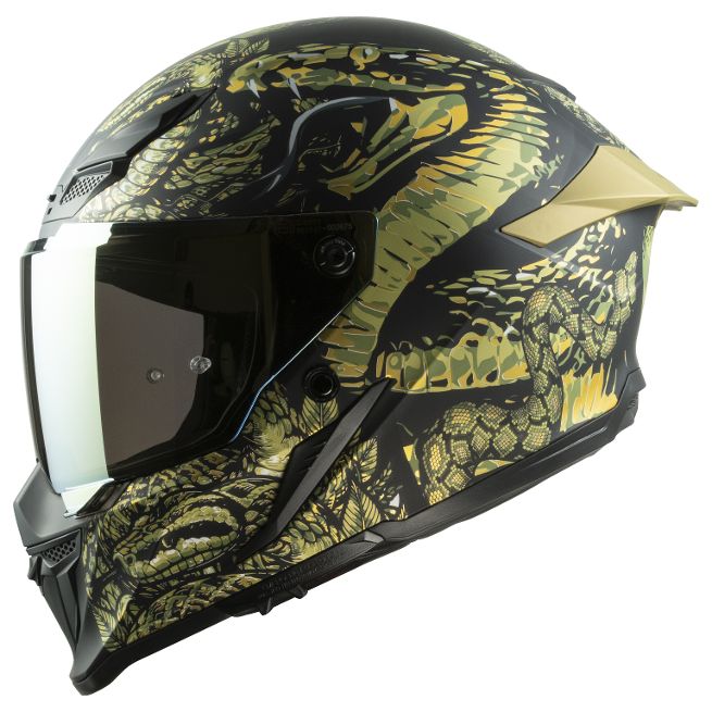 Casco Moto Integrale MPH Blade Cobra - Giallo / Nero