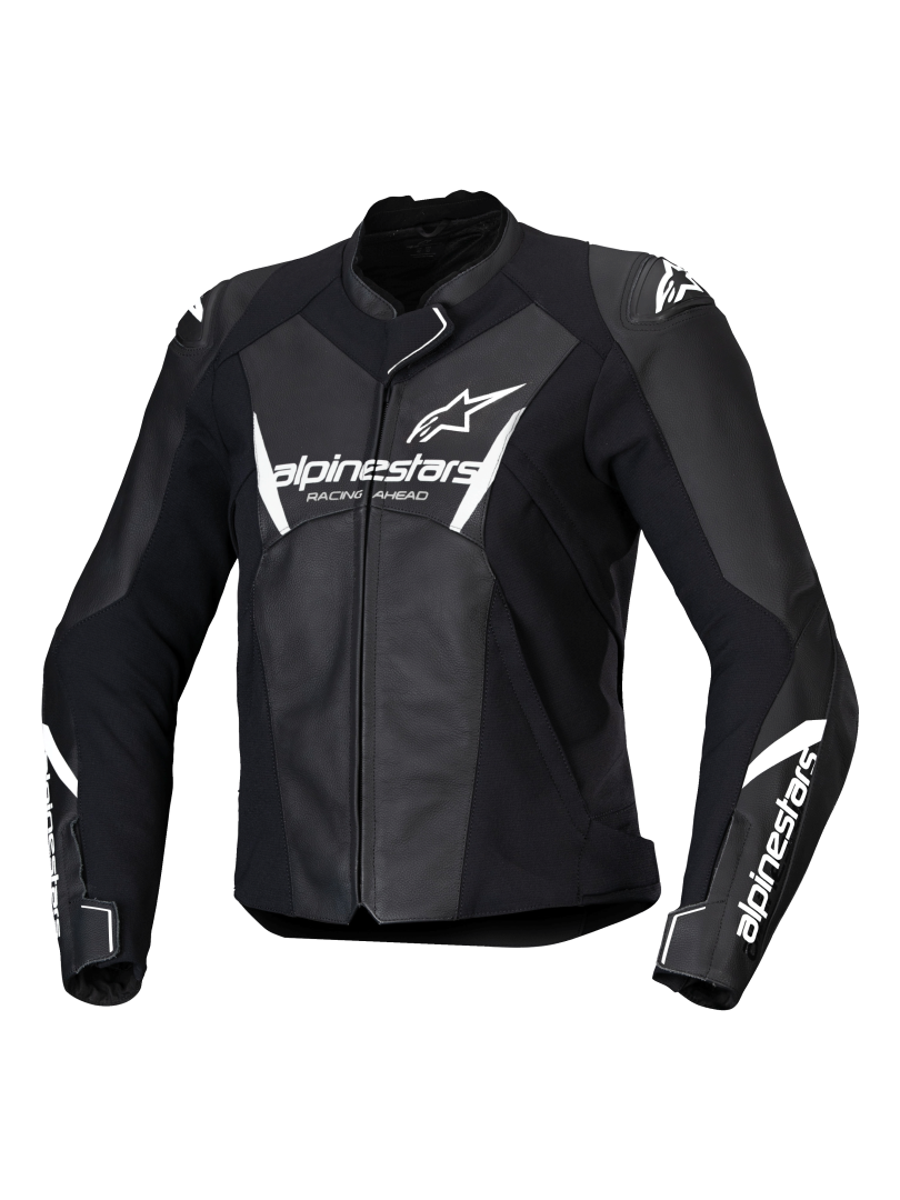 Giacca Moto Alpinestars Faster V3 Airflow Pelle - Nero / Bianco