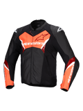 Giacca Moto Alpinestars Faster V3 Airflow Pelle - Nero / Arancione