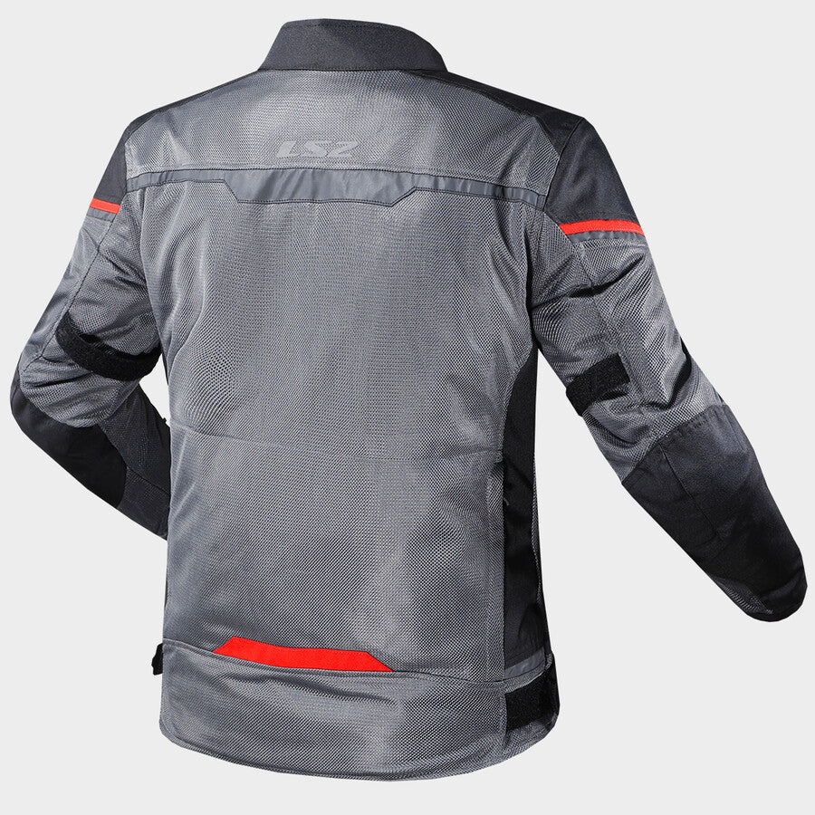 Giacca Primavera/Estate LS2 Riva Man - Nero / Rosso
