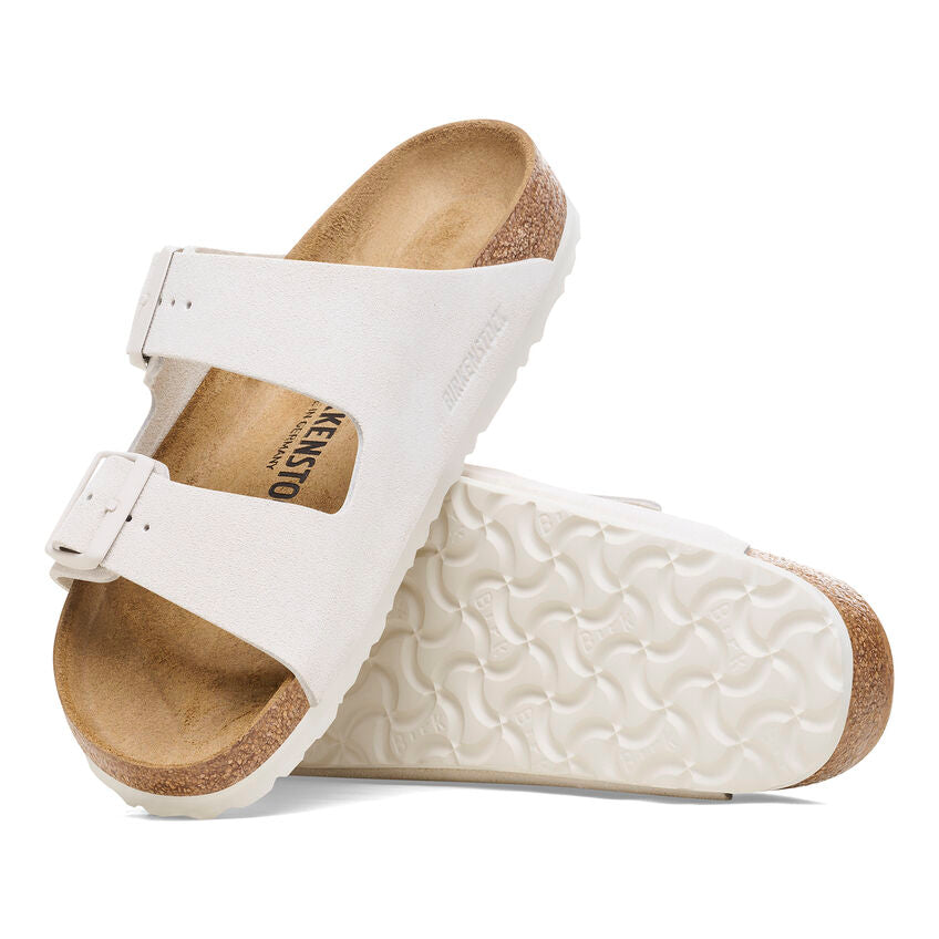 Birkenstock Arizona Pelle Bianca Pianta Stretta