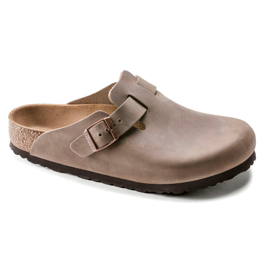 Birkenstock Boston Tabacco Brown pianta stretta