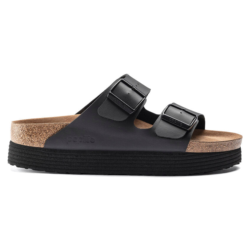 Birkenstock Arizona Grooved nero Pianta Stretta