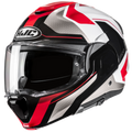 Casco modulare F100 HJC BIOS Bianco - Rosso