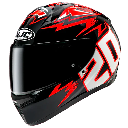 Casco integrale HJC C10 Diablo Mask - nero / rosso