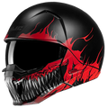 Casco Jet HJC I20 Scraw - Nero / Rosso