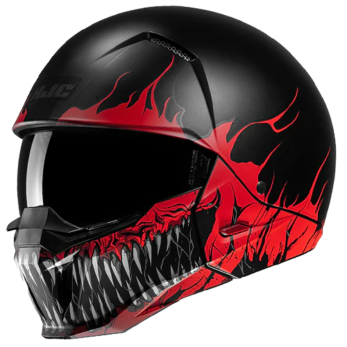 Casco Jet HJC I20 Scraw - Nero / Rosso