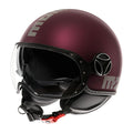 Casco moto Momo Design FGTR EVO 22.06 - amarena nero opaco