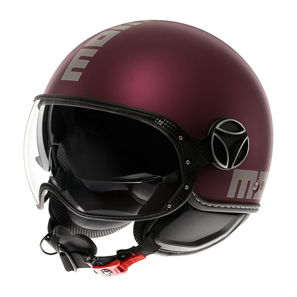 Casco moto Momo Design FGTR EVO 22.06 - amarena nero opaco