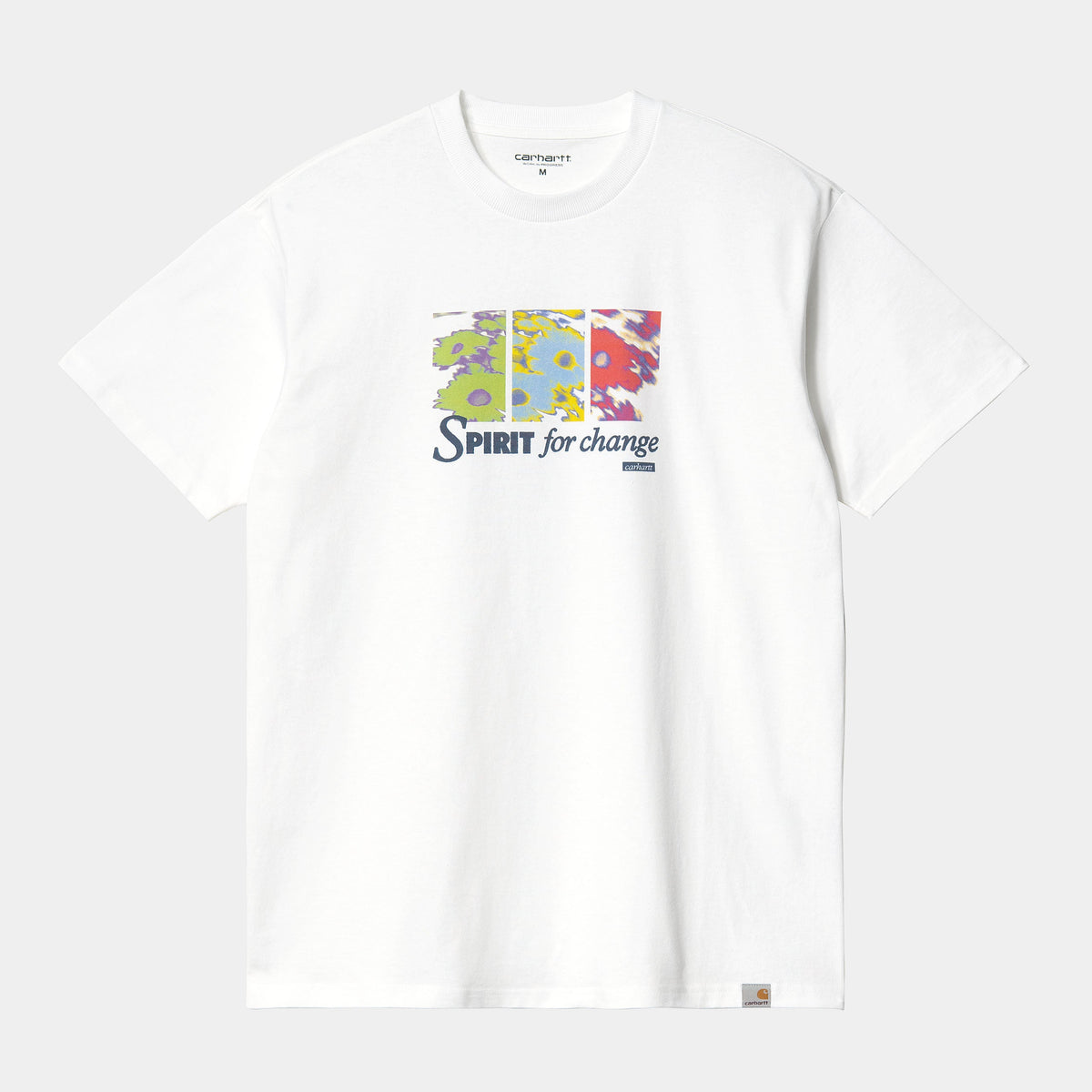 Carhartt Spirit I030186 Uomo Bianco - T-Shirt Manica Corta Cotone Biologico