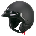 Casco jet SKA-P 1FHA Smart mono - Nero opaco
