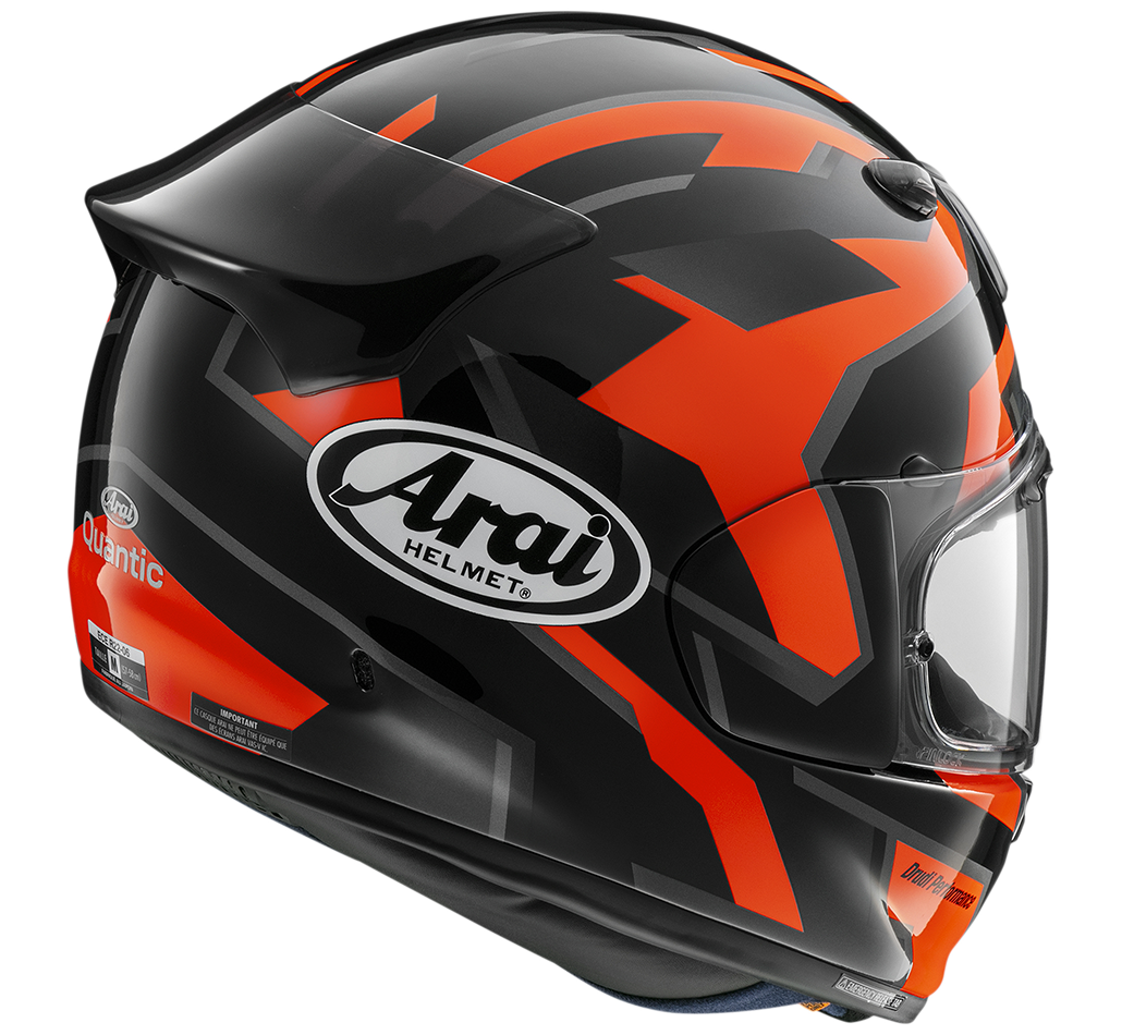 Casco integrale ARAI Quantic Robotik - nero/rosso